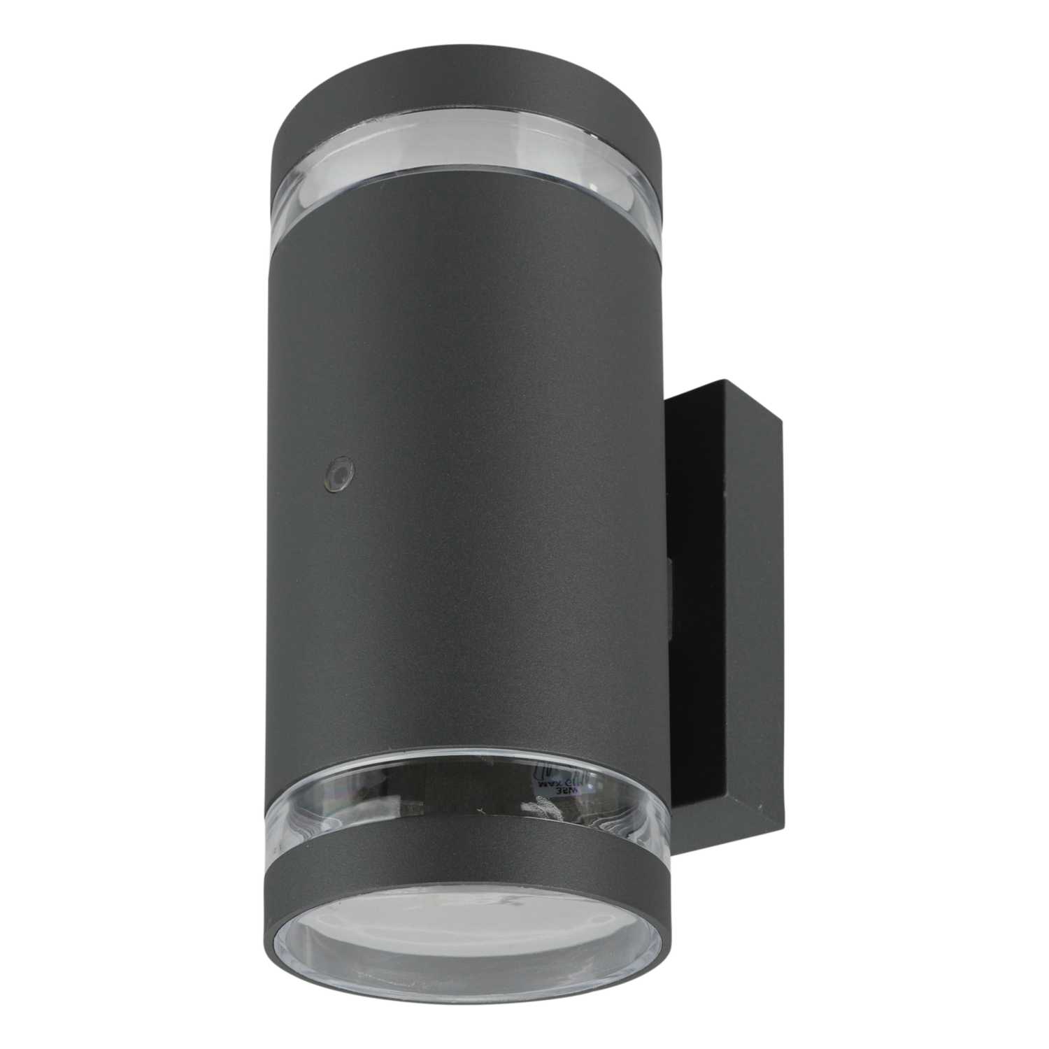 Forum Lens GU10 Up / Down Wall Light with Photocell Anthracite (ZN ...