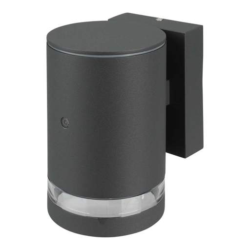 Forum Lens GU10 Down Wall Light with Photocell Anthracite