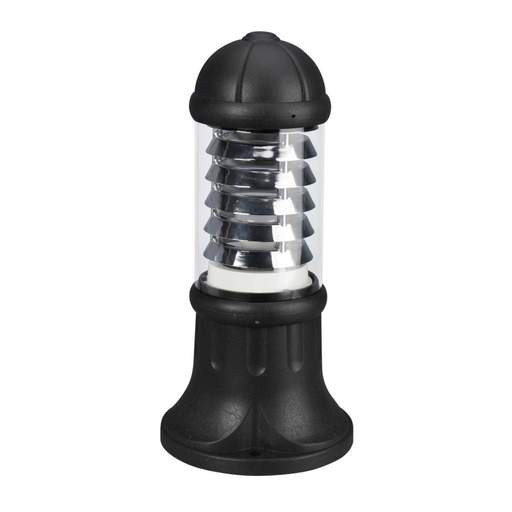 Fumagalli Sauro 500mm E27 Bollard with Aluminium Louvre Black