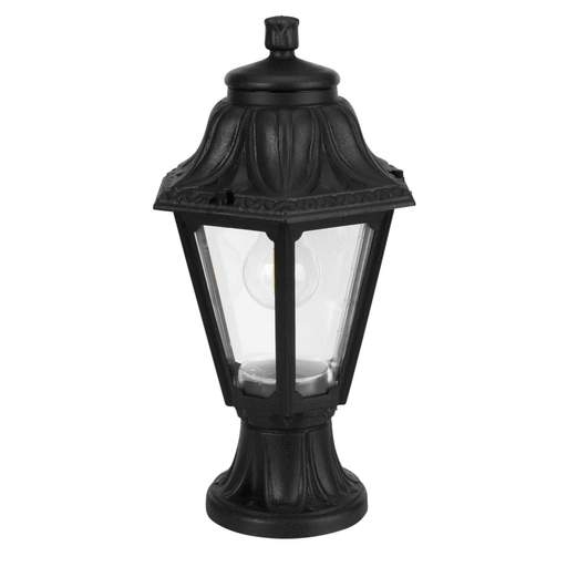 Fumagalli Anna Mikrolot 6W ES LED Pedestal Lantern Black 2700K