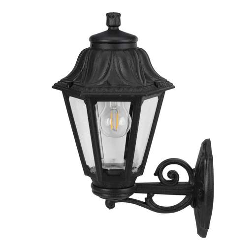 Fumagalli Anna Bisso 6W ES LED Wall Lantern Black 2700K