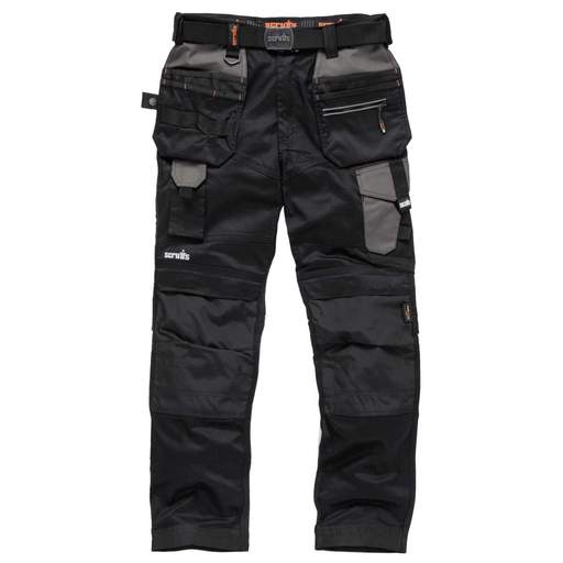 Scruffs 30W 30L Pro Flex Holster Trousers Black