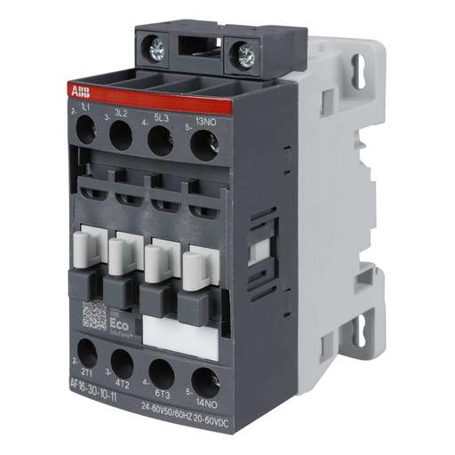 ABB AF16 30A Contactor 3 Pole 3 NO Contacts 20V - 60V Coil