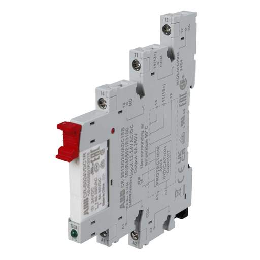 ABB CR-S012/024VADC1SS 12-24V AC/DC, 250V AC DIN Rail Mount Relay Socket