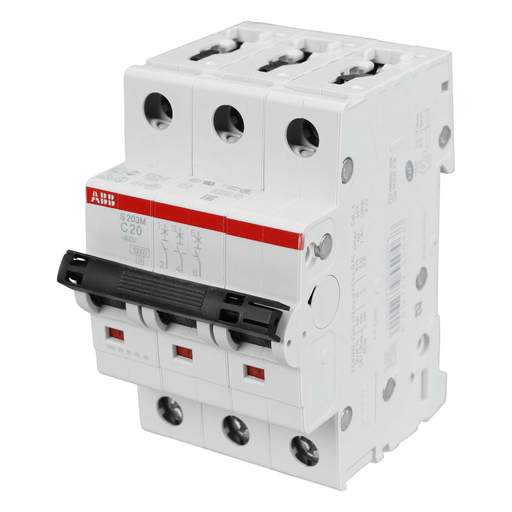 ABB 20A Triple Pole 10kA C Curve MCB
