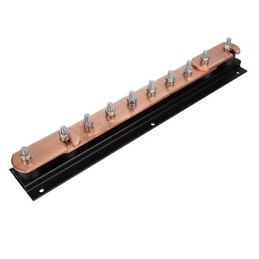 Furse LK207-6SS 6 Way Copper Earth Bar with Twin Disconnecting Links