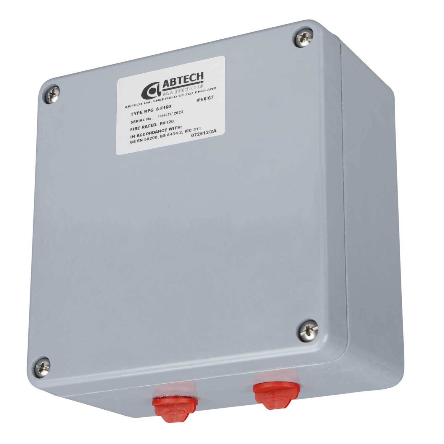 Abtech Flame Resistant GRP Junction Box with 12 Way Ceramic Terminals