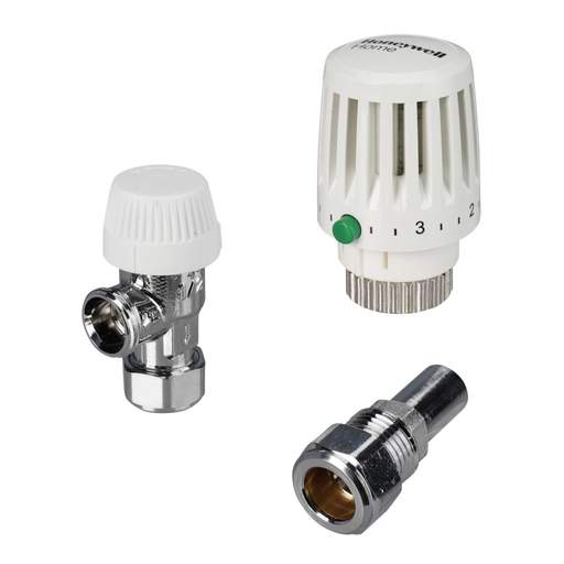 Honeywell Home Valencia Traditional 15mm Angled Thermostatic Radiator Valve