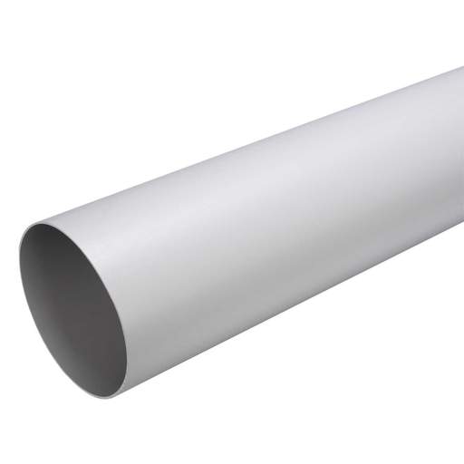 Addvent 150mm 6" Round Rigid Pipe Grey (1m Length)