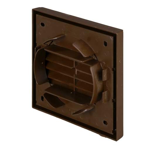Addvent Fixed Louvre Brown