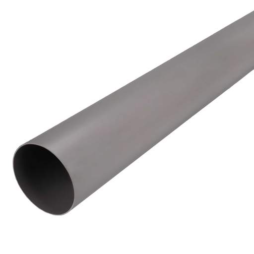 Addvent 100mm 4" Round Rigid Pipe Grey (1m Length)