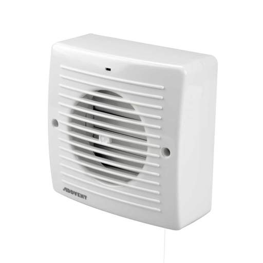 Addvent 100mm 4" Fan with Humidistat, Pullcord, Timer and Neon