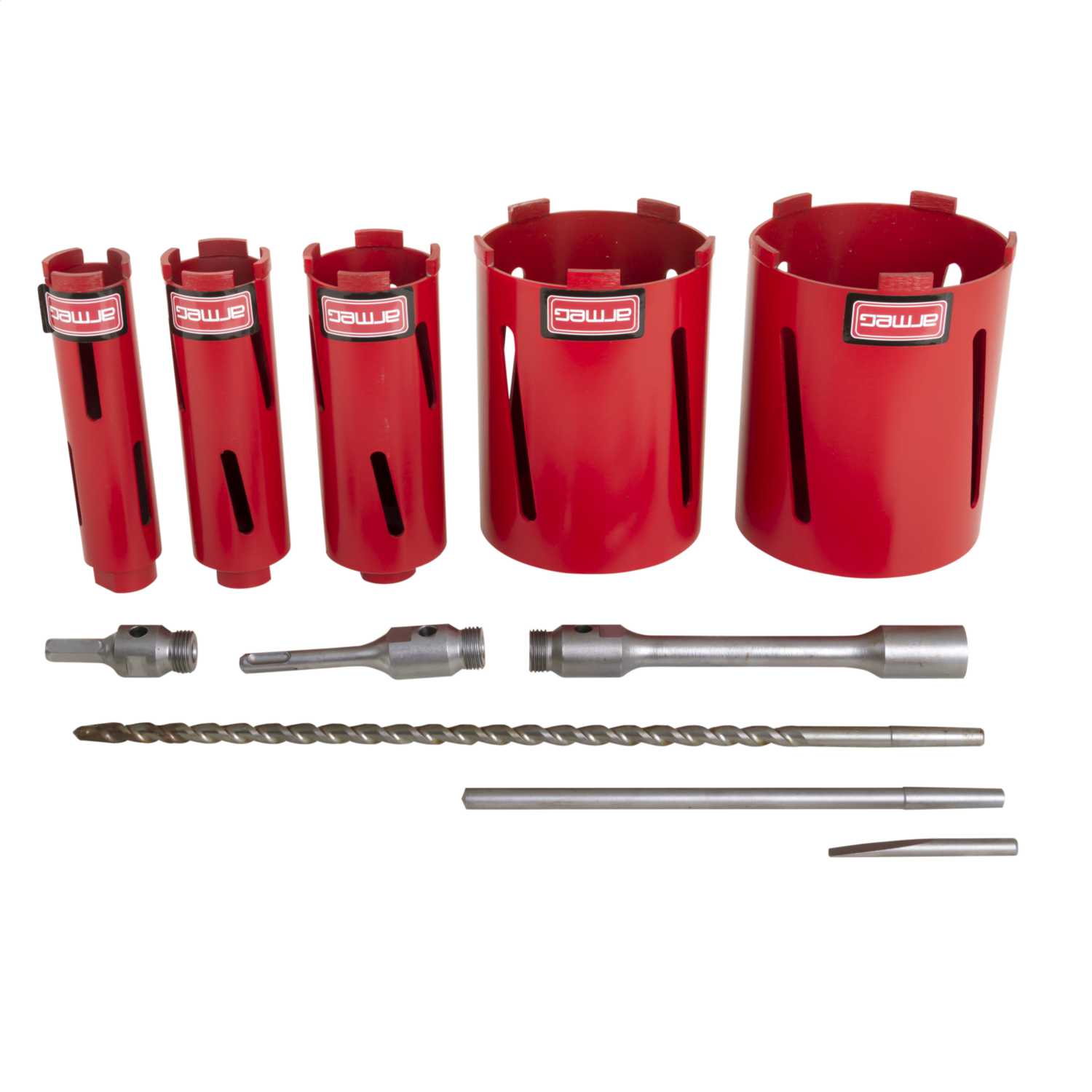 Armeg Dry Diamond Core Drill 5 Piece Set (CDD5PCSET) CEF