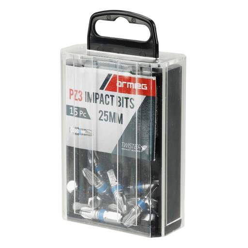 Armeg Tic-Tac PZ3 Magnetic Screwdriver Bits (Pack of 15)