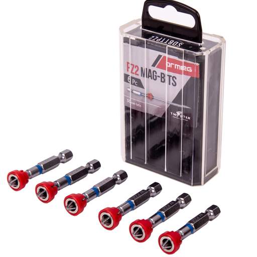 Armeg Tic-Tac PZ2 Magnetic Screwdriver Bits (Pack of 6)