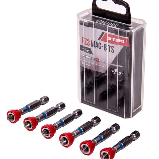 Armeg Tic-Tac PZ3 Magnetic Screwdriver Bits (Pack of 6)