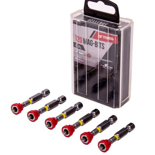 Armeg Tic-Tac T20 Magnetic Screwdriver Bits (Pack of 6)