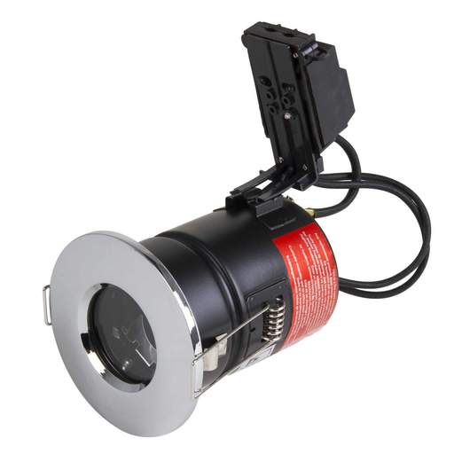 Aurora Lighting EFD™ 50W IP65 GU10 Fire Rated Downlight Polished Chrome