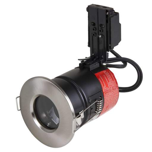 Aurora Lighting EFD™ 50W IP65 GU10 Fire Rated Downlight Satin Nickel