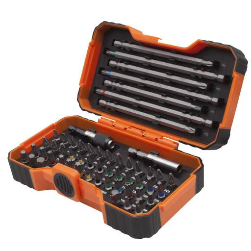 Bahco 54 Piece Bit Set with Colour Coded Bits
