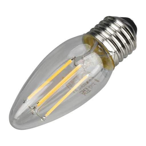 Bell 3.3W ES LED Non Dimmable Filament Candle Lamp Clear 2700K