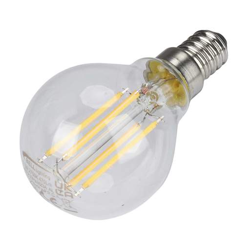 Bell 3.3W SES LED Non Dimmable Filament Golf Ball Lamp Clear 2700K