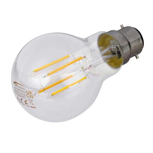 Bell 3.3W BC LED Dimmable Filament GLS Lamp Clear 2700K