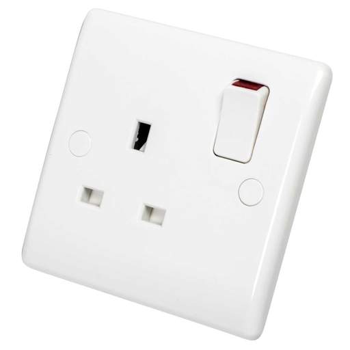 BG Nexus 13A DP 1 Gang Switched Socket White