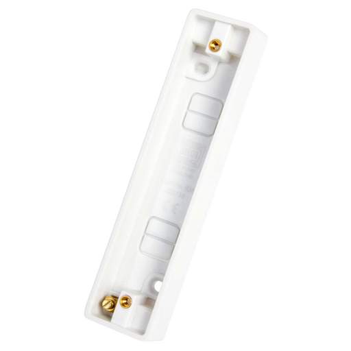 BG 2 Gang 19mm Architrave Pattress Back Box White
