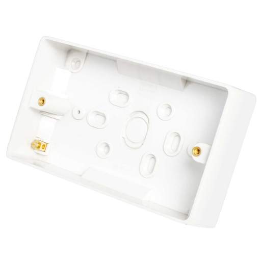 BG Nexus 2 Gang 32mm Pattress Back Box White