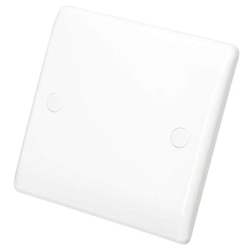BG Nexus 1 Gang Blank Plate White