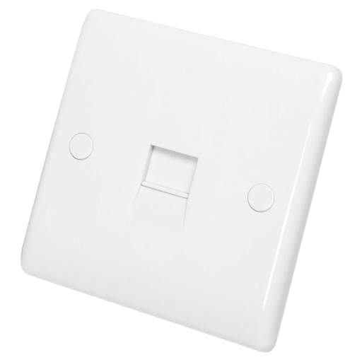 BG Nexus 1 Gang Secondary Telephone Socket White