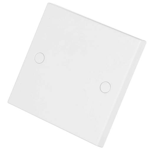 BG 900 Series 1 Gang Blank Plate White