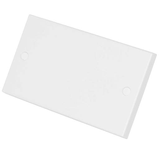 BG 900 Series 2 Gang Blank Plate White