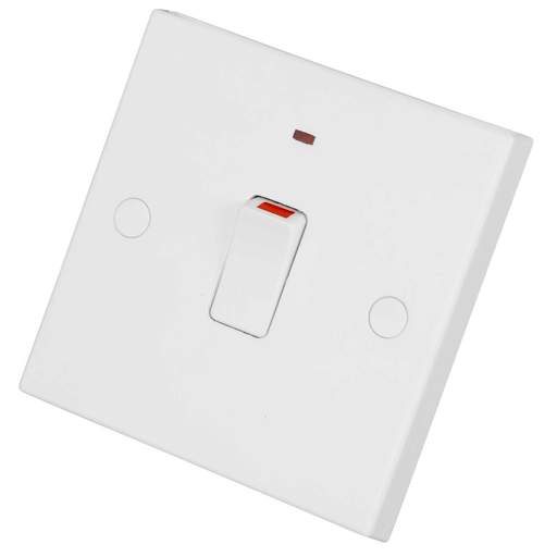 BG 900 Series 20A DP Switch with Neon White