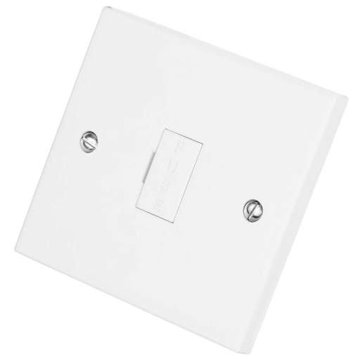 BG 13A DP Unswitched Fused Spur White