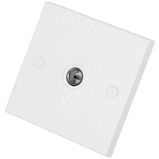 BG 900 Series 1 Gang Coaxial Socket White