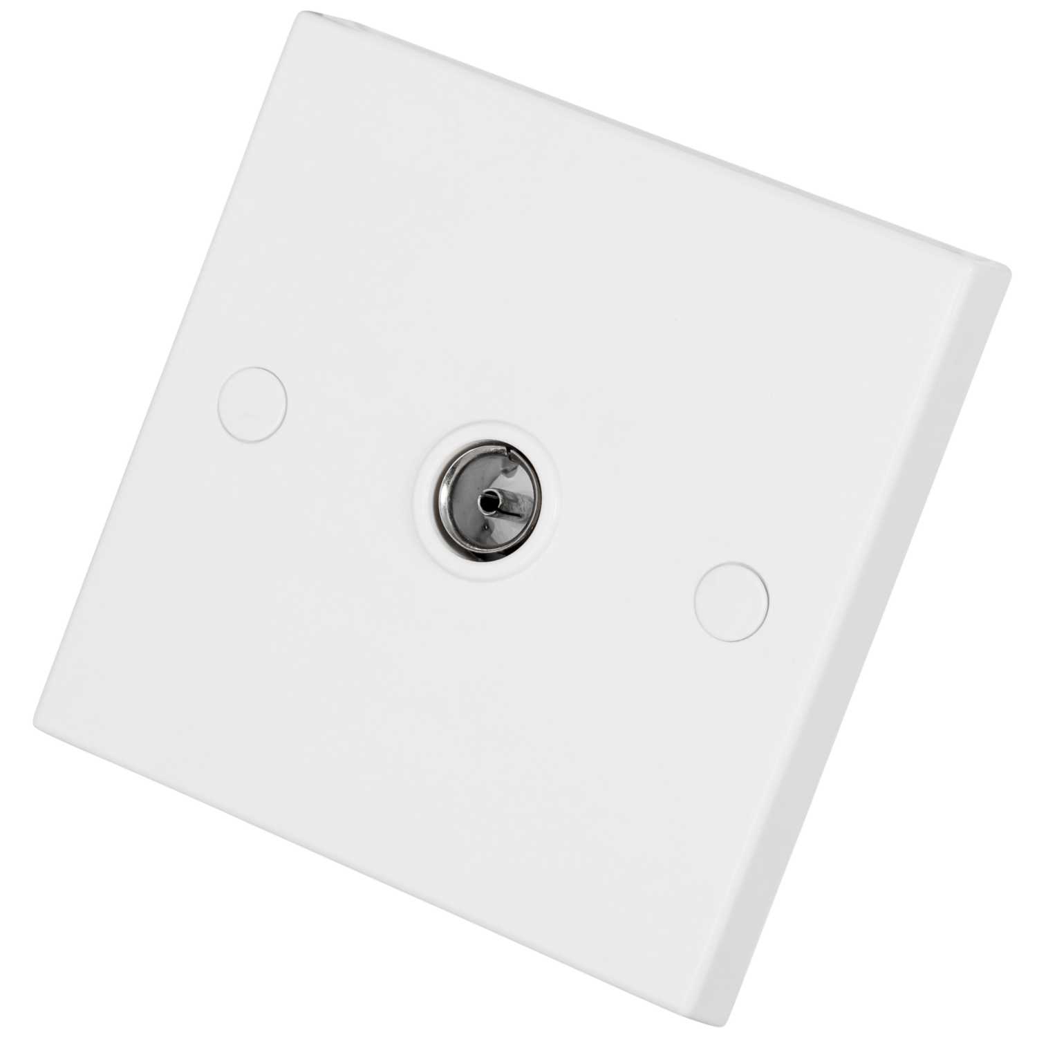 BG 900 Series 1 Gang Coaxial Socket White (960) | CEF