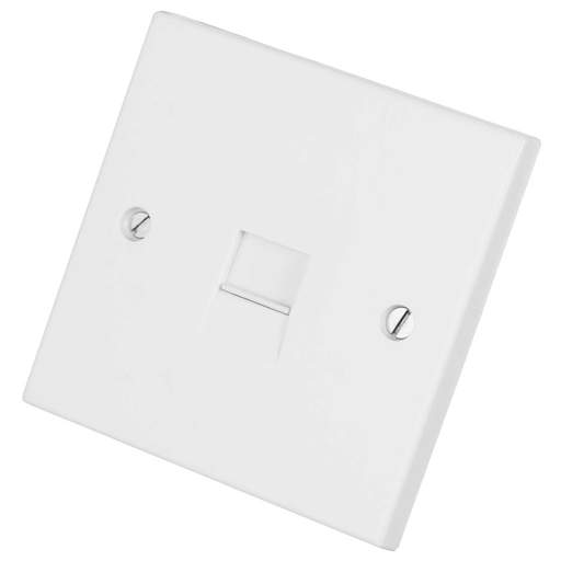 BG 900 Series 1 Gang Master Telephone Socket White
