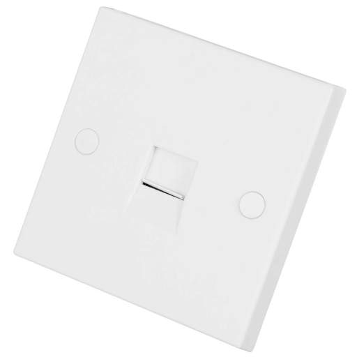 BG 900 Series 1 Gang Secondary Telephone Socket White