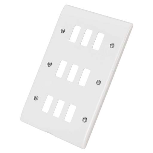 BG 9 Gang Grid Front Plate