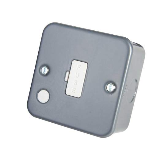 BG 13A Unswitched Fused Spur with Flex Outlet Metal Clad