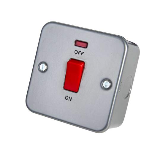 BG 45A DP Switch with Neon Metal Clad