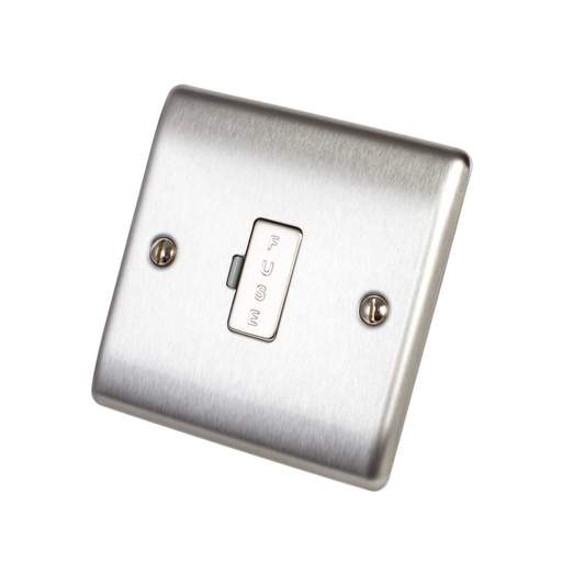 BG 13A Unswitched Fused Spur Brushed Steel