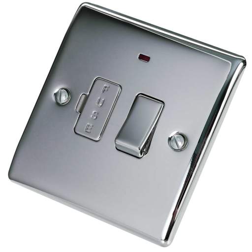 BG 13A Nexus Switched Fused Spur with Neon Polished Chrome