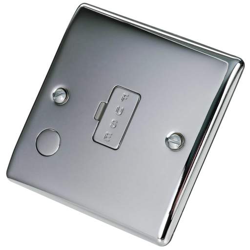 BG 13A Nexus Unswitched Fused Spur with Flex Outlet Polished Chrome