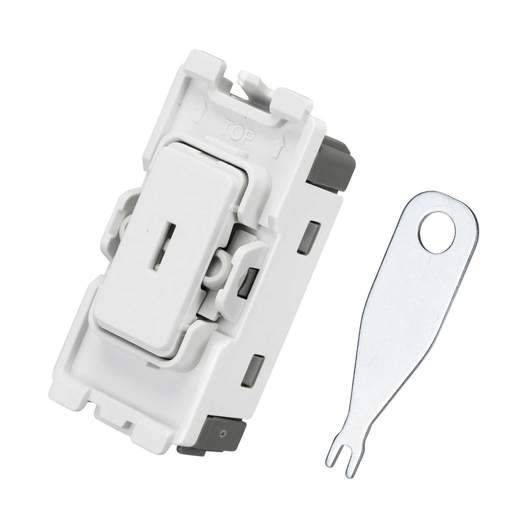 BG 20A Single Pole 2 Way Grid Key Switch