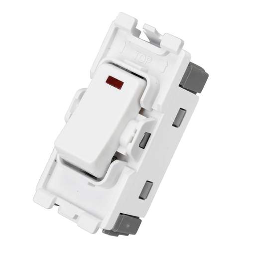 BG 20A Double Pole Grid Switch with Neon