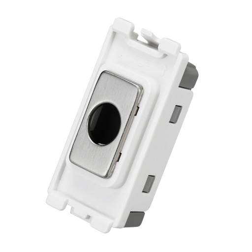 BG 1 Gang Flex Outlet Grid Insert Brushed Steel