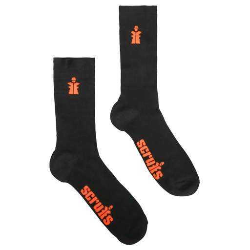 Scruffs Size 7 - 9.5 Worker Socks Black (Pack of 3 Pairs)
